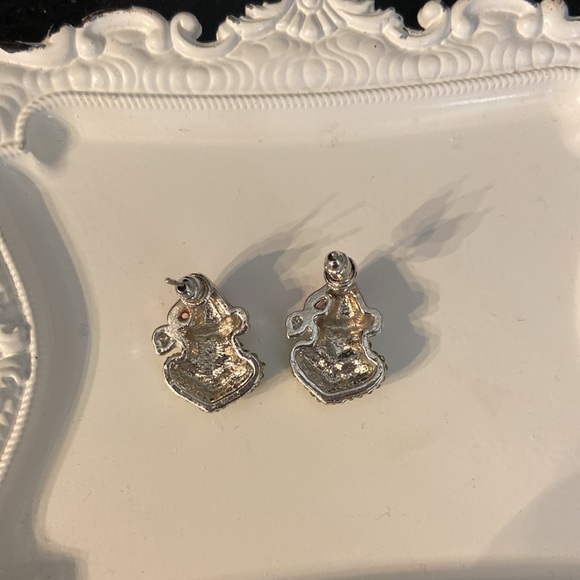 Grinch Santa with Red Hat Post Stud Earrings Christmas Holiday Festive - Picture 5 of 6